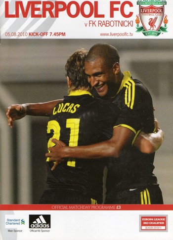 Match programme
